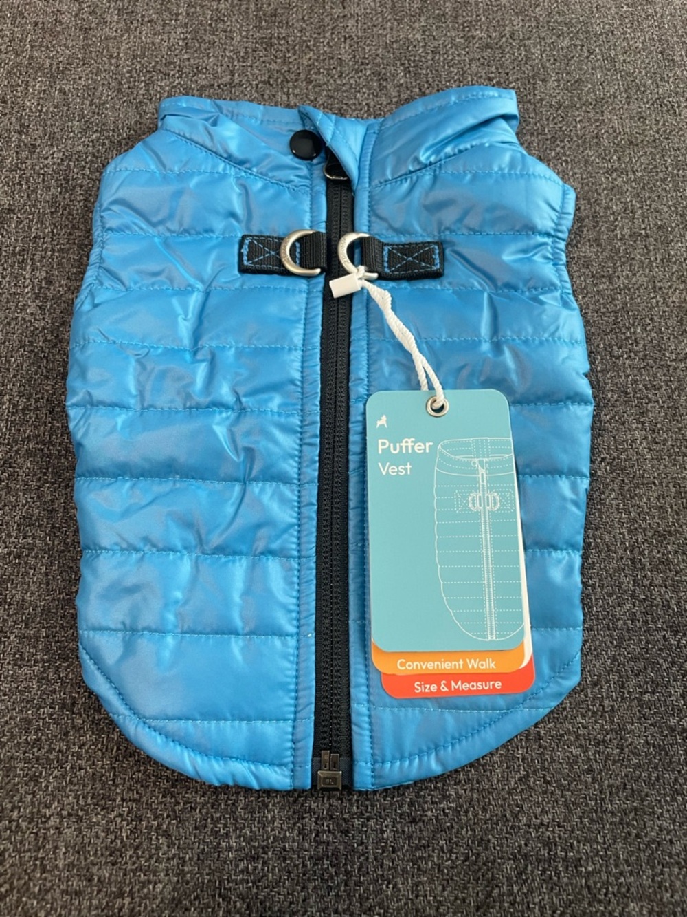 Gooby Small Puffer Vest Coat for Dogs